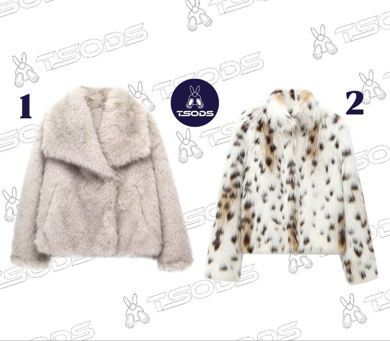 Эко шуба зара Шуба из эко меха Zara теплый полушубок лео белая шубка М