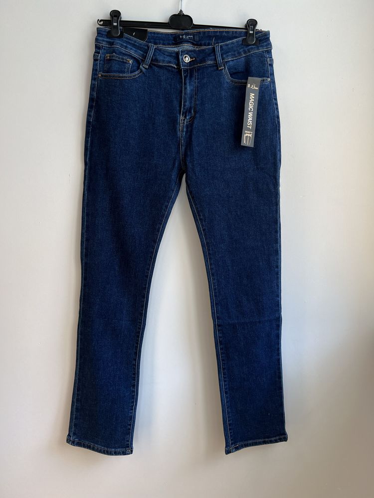Spodnie damskie jeansy proste r.44