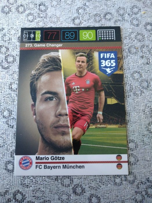 Karta game changer fifa 365 Gotze 2015 Panini 2016 Bayern Monachium