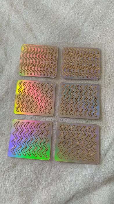 Szablony do malowania paznokci 8 sztuk