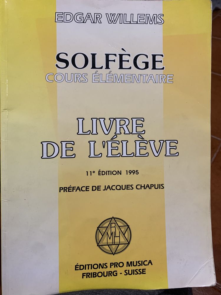 Doação de livro de solfejo