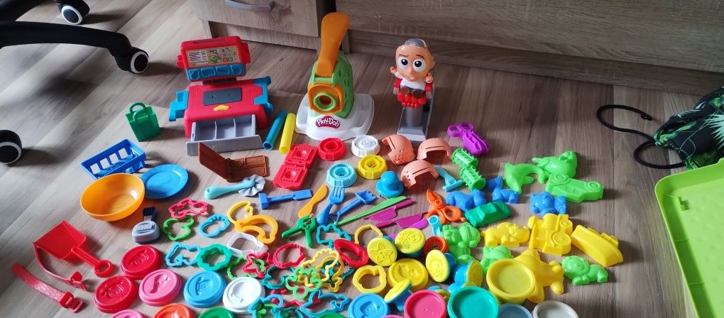 Play doh zestaw makaron,fryzjer, kasa