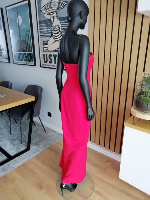 Suknia + bolerko kolor czerwony roz. S PTAK
