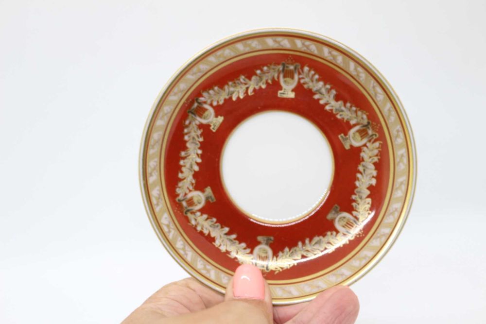 Chávena Café Coleção LIRAS Vista Alegre 1980 Pintada à Mão