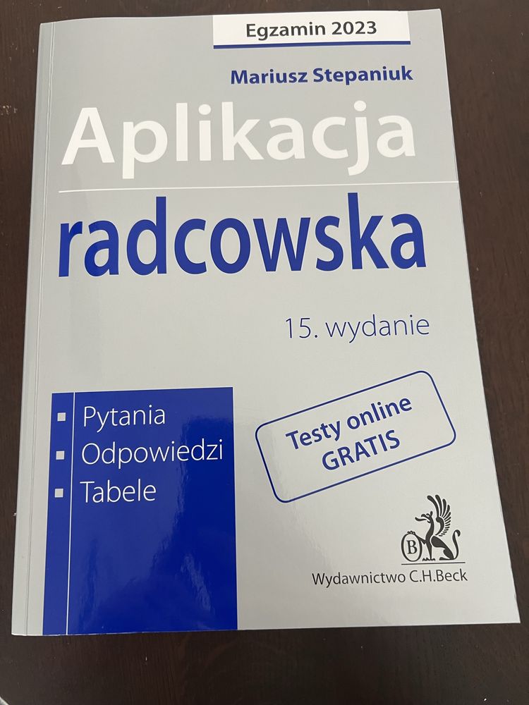 Stepaniuk aplikacja radcowska testy 2023