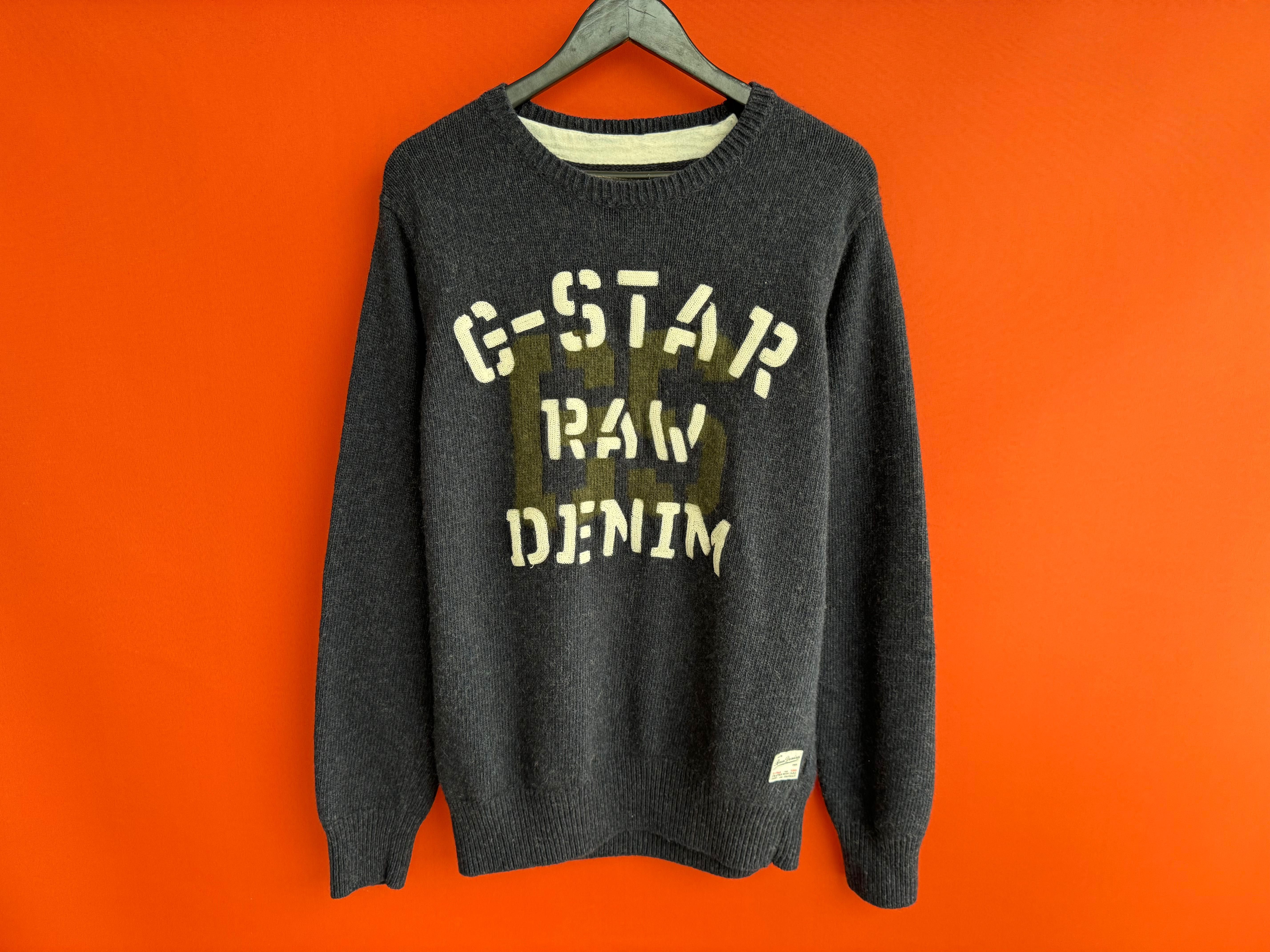 G-Star Raw оригинал мужской свитер джемпер размер L Б У