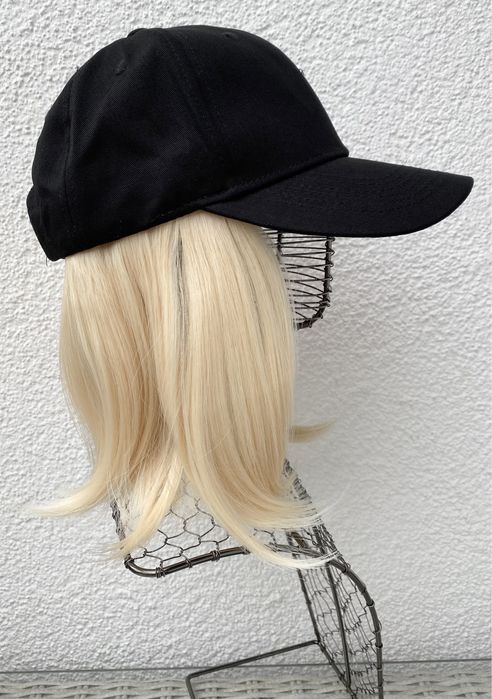Premium Ultra włosy doczepiane, czapka z włosami, jasny blond 42.