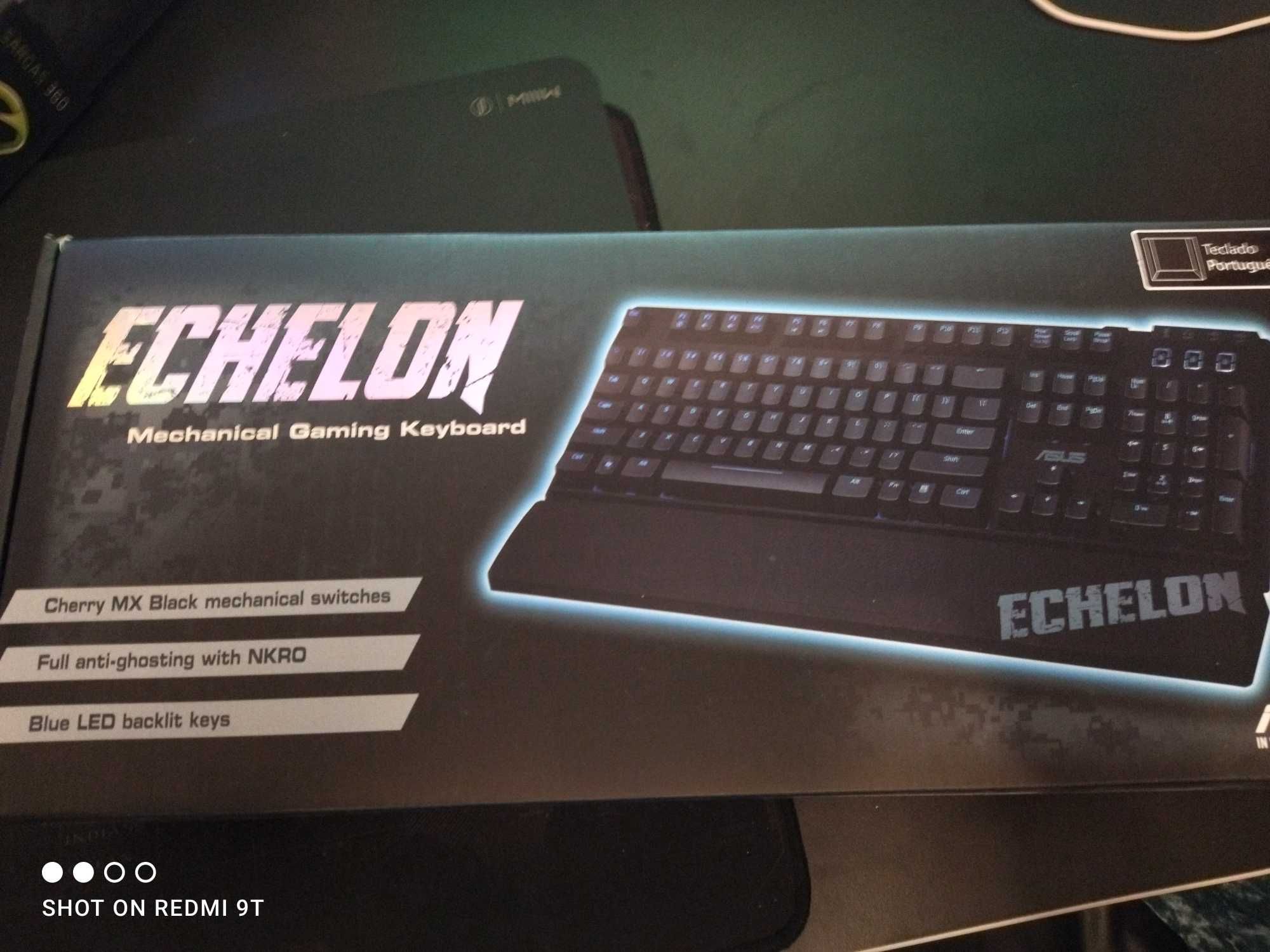 Teclado Mecânico MX Black, ASUS Echelon c/ média hub