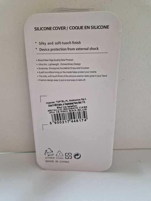 Metallic Magsafe Case do Iphone 16 Pro Max Niebieski