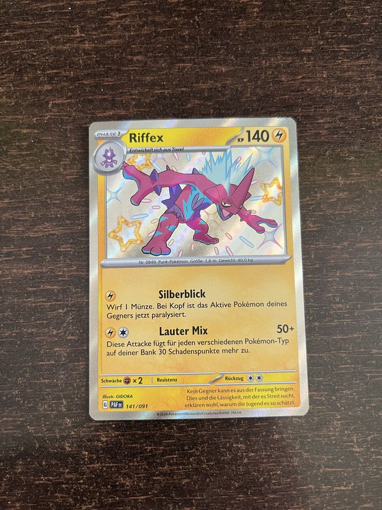 Karty pokemon oryginalne shiny Toxtricity