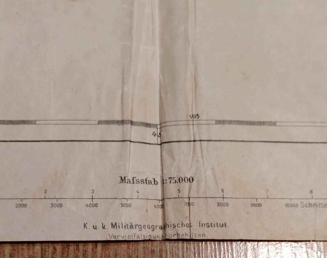 Mapa morska-sztabowa Ulcinj Dulcigno Austro-Węgry KuK m. Adriatyk