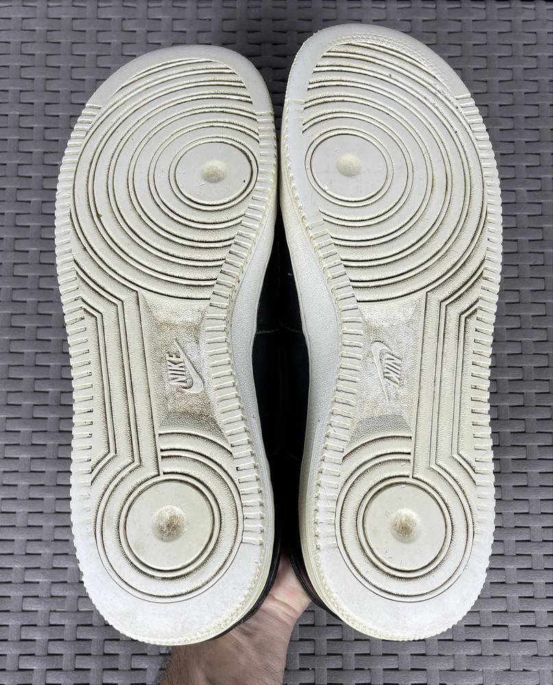 Nike air force 1 кроссовки 47 размер кожаные спортивные черные
