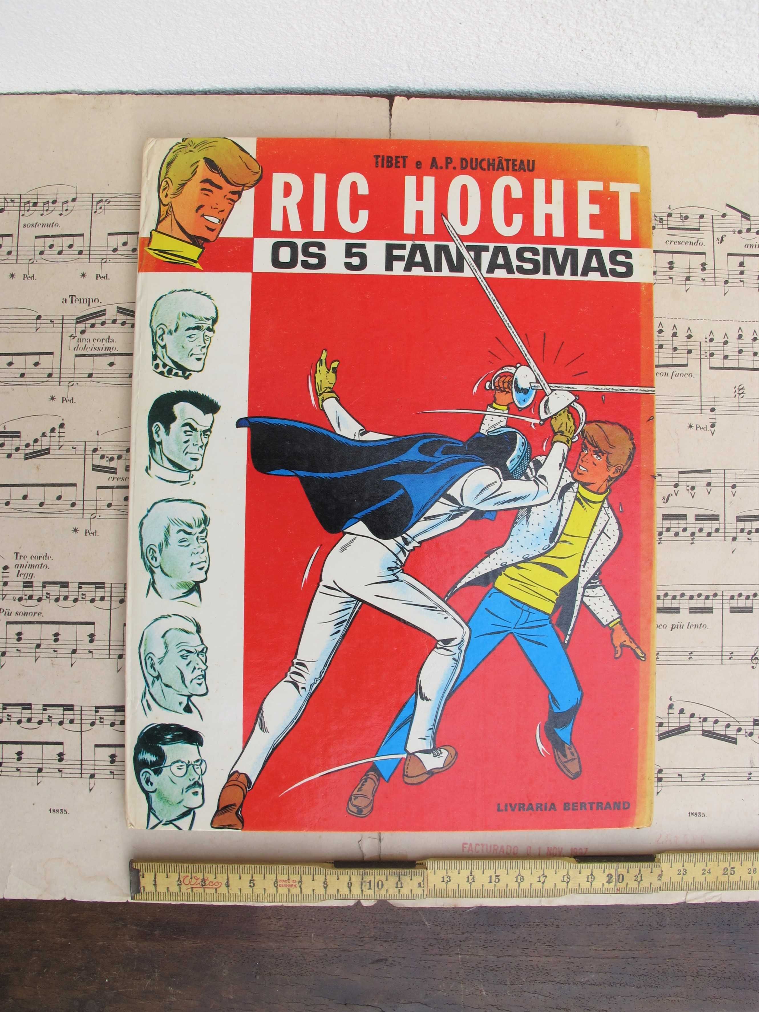 Ric Hochet - Os 5 Fantasmas - Banda Desenhada Antiga