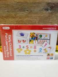 Learning Box Nauka liczenia drewniane pudełko wooden toys 3+