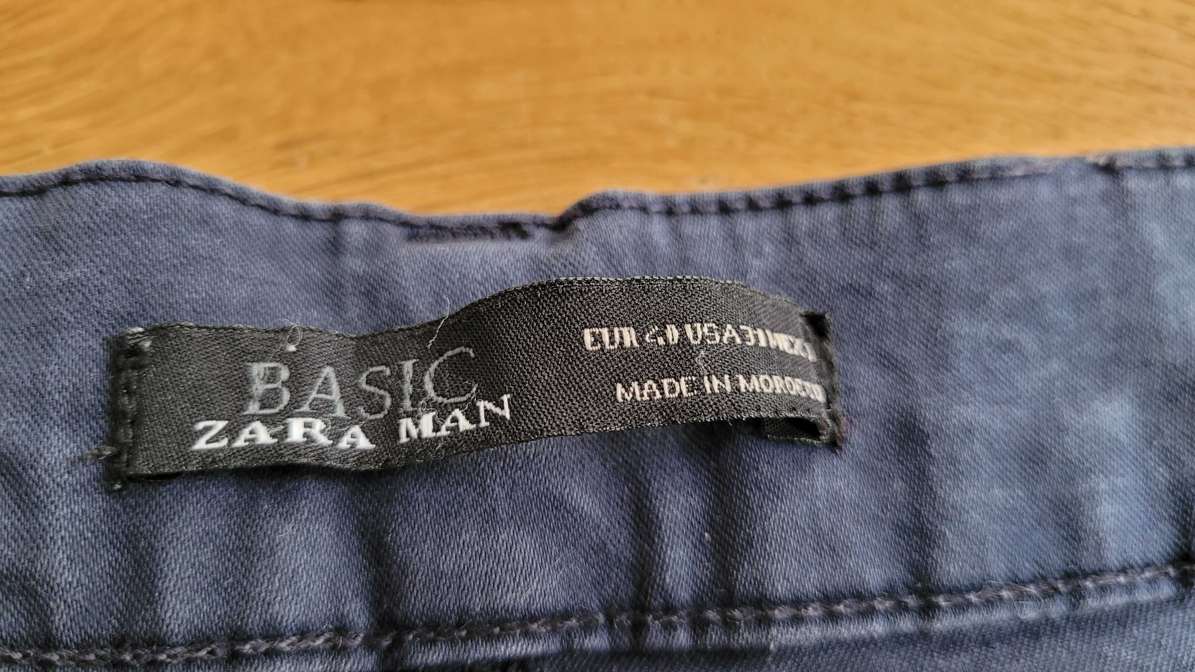 Spodnie Zara Man, r. 31, granatowe