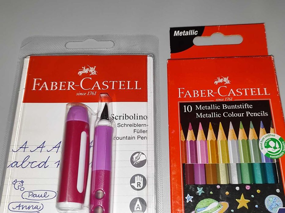 Pióro Wieczne Faber-Castell Scribolino Kolor Fuksja Nowe + Gratis