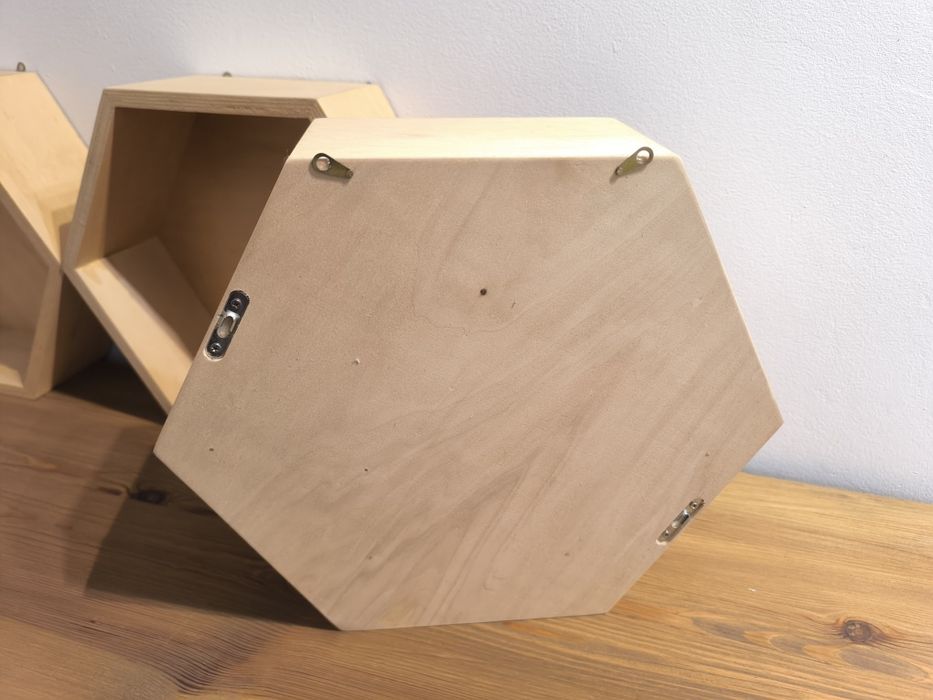 Półki sześciokątne - plaster miodu zestaw 3szt.