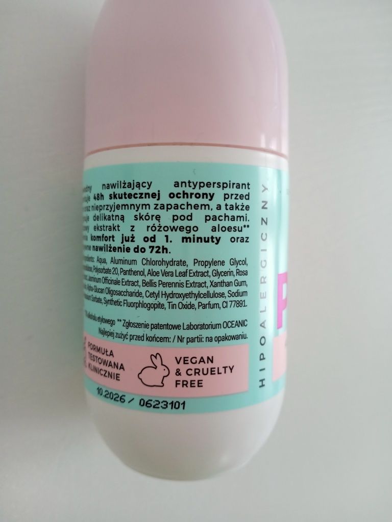 AA Aloes Pink Antyperspirant roll-on 50 ml