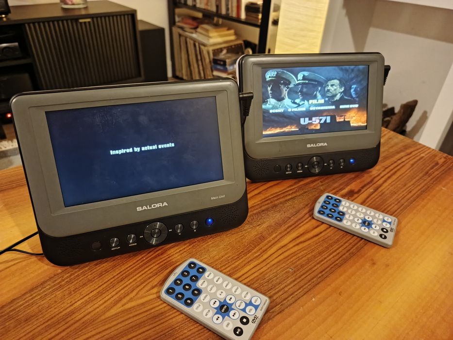 Salora DVP7748DUO przenośny-samochodowy odtwarzacz Wideo & Audio