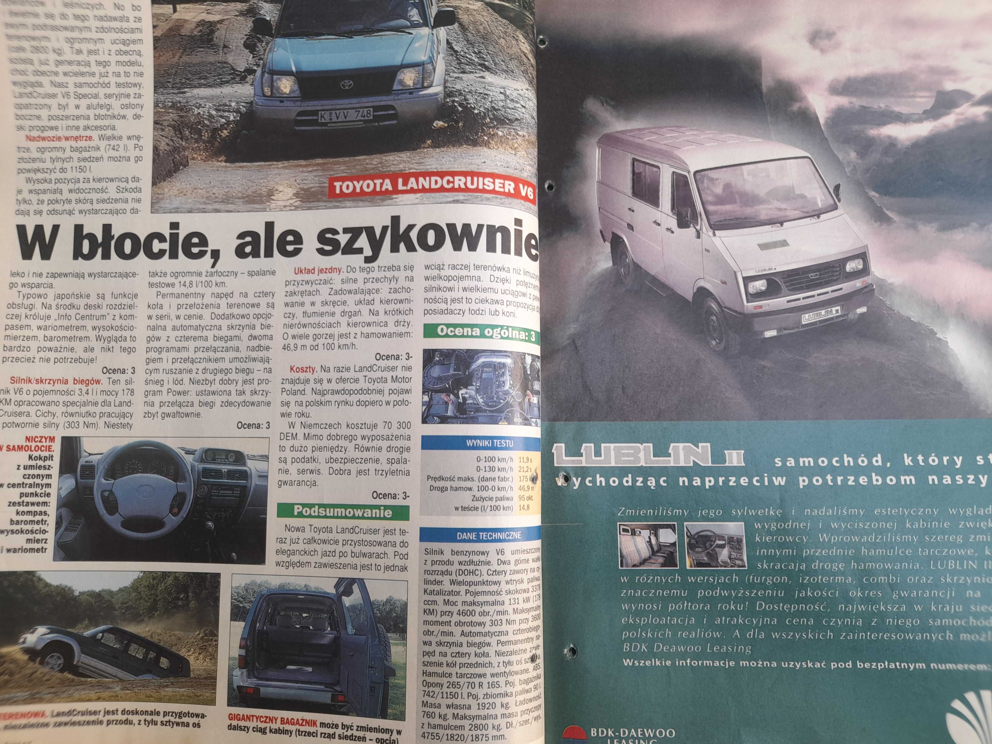 AŚ Daewoo Nexia Siena Wartburg Fiat 126p Tico Cinquecento Uno rok 1997
