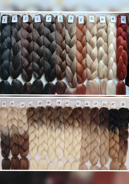 Канекалон, афрорезинки,афрохвосты,съемные 3д косы,светящийся канекалон