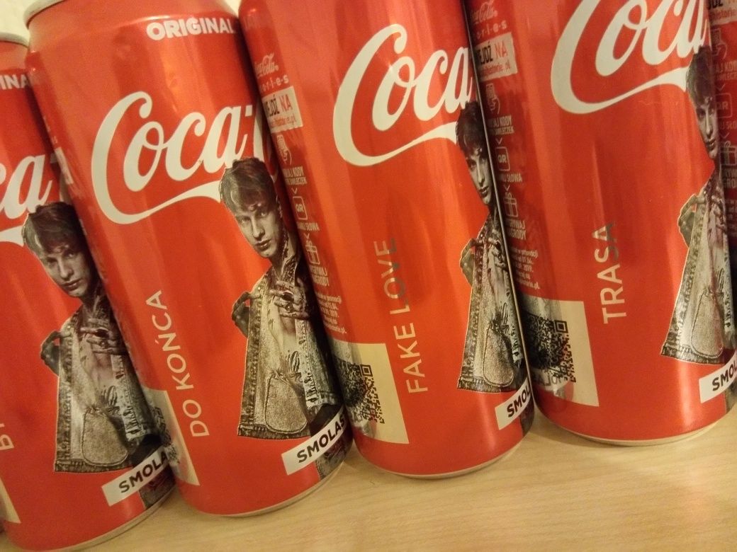 Puszki coca cola Smolasty