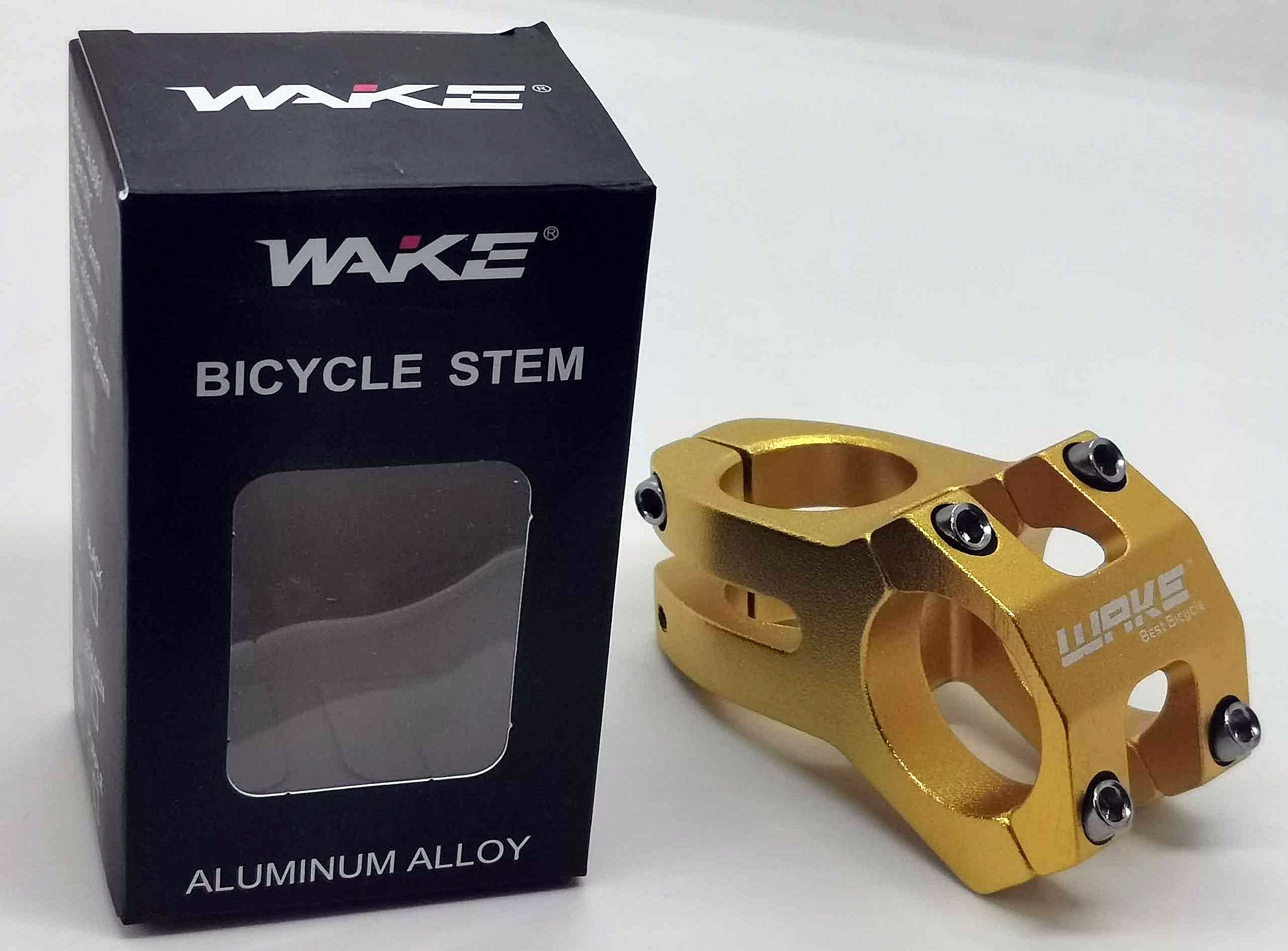 WAKE Mostek Rowerowy Aluminiowy 31,8 / 45 mm / 135g GOLD