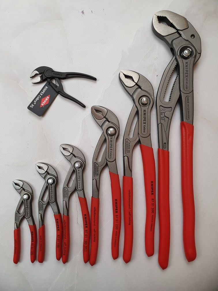 Knipex, клещи cobra, alligator, SmartGrip,RAPTOR.