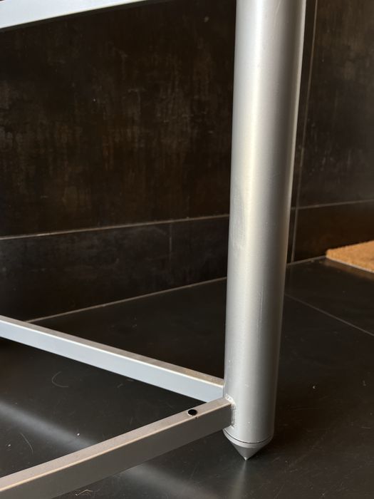 Mesa Hi Fi Soundstyle prateada 4 prateleiras