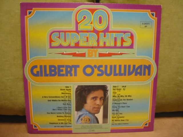 Dwa winyle Gilbert O`Sullivan Back to front/20 Super Hits.