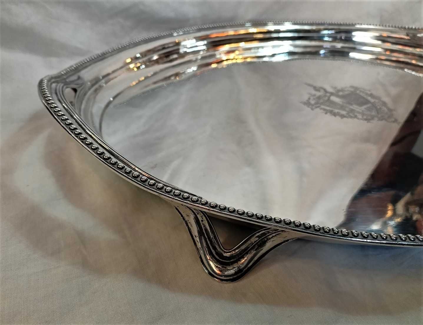 Tabuleiro Prata Dona Maria Brasão