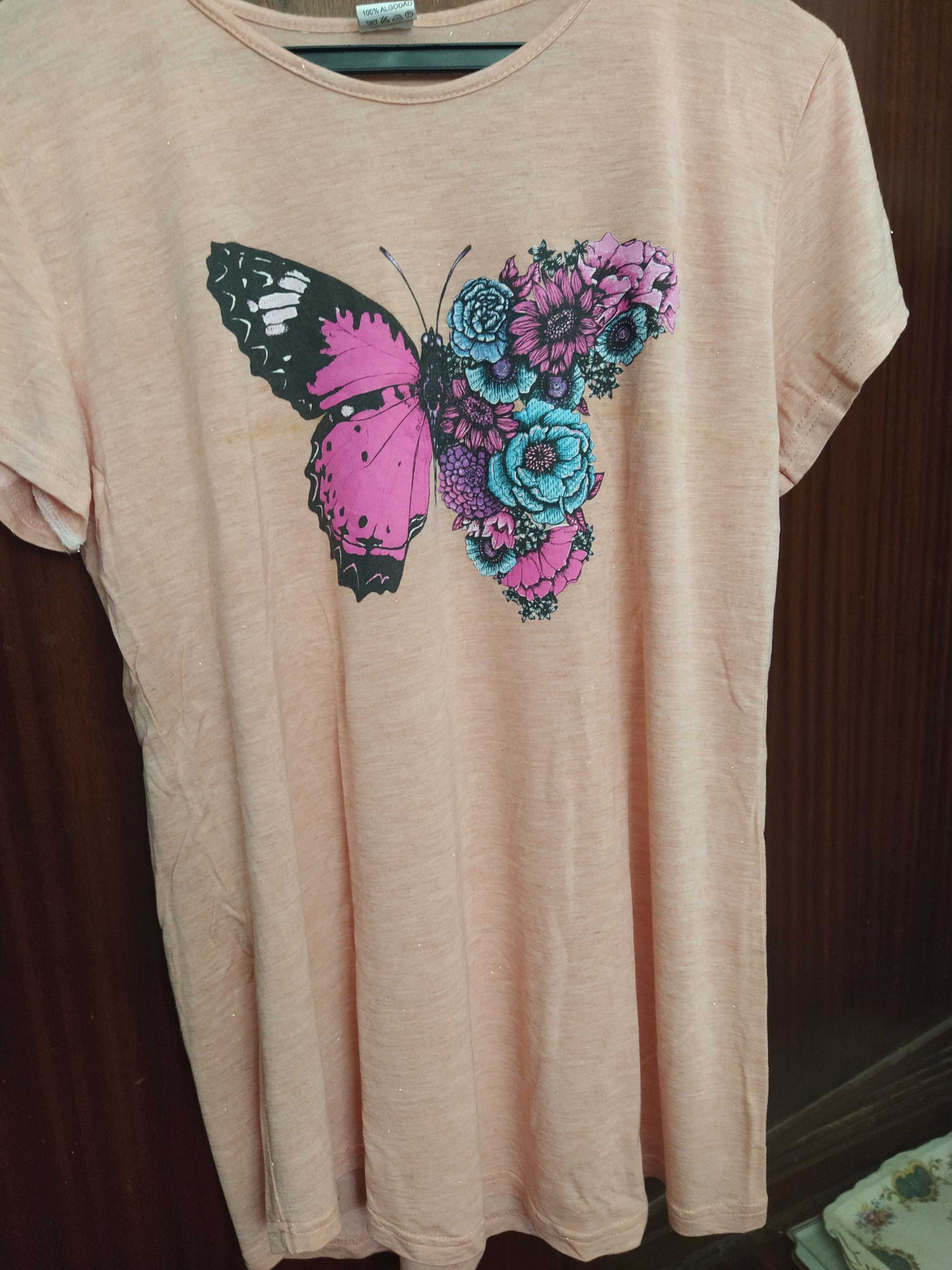 Blusa / T-Shirt Borboleta lindissima tam. M nova