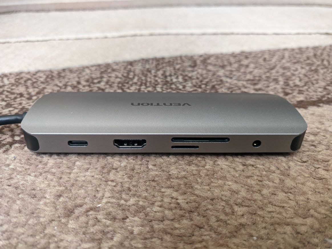 USB Hub Vention Type-С (9в1) с зарядкой.