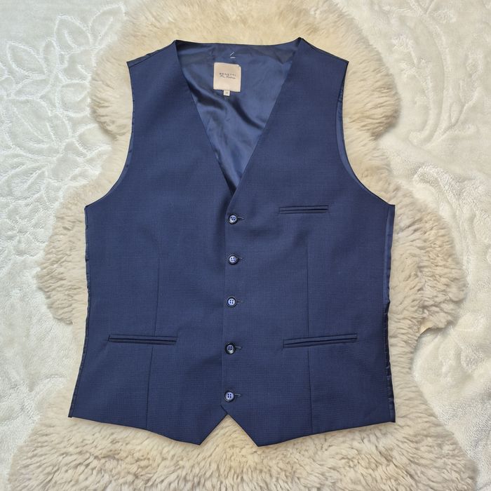 Kamizelka garniturowa M Granatowa Benetti