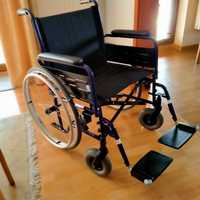 Wózek inwalidzki wzmocniony składany 150kg/55cm