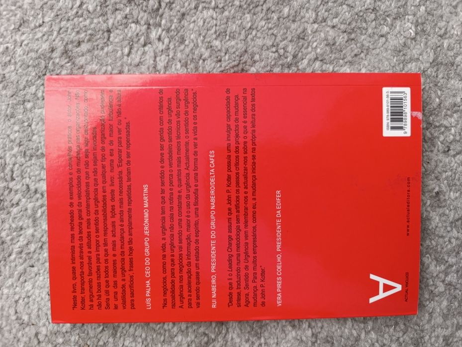 Sentido de Urgência - John P. Kotter (portes incluídos)