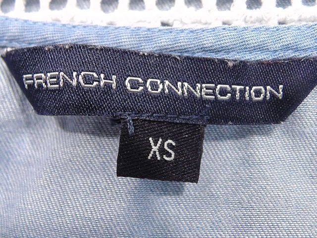 FRENCH CONNECTION bluzka dzinsowa z koronka rozm M