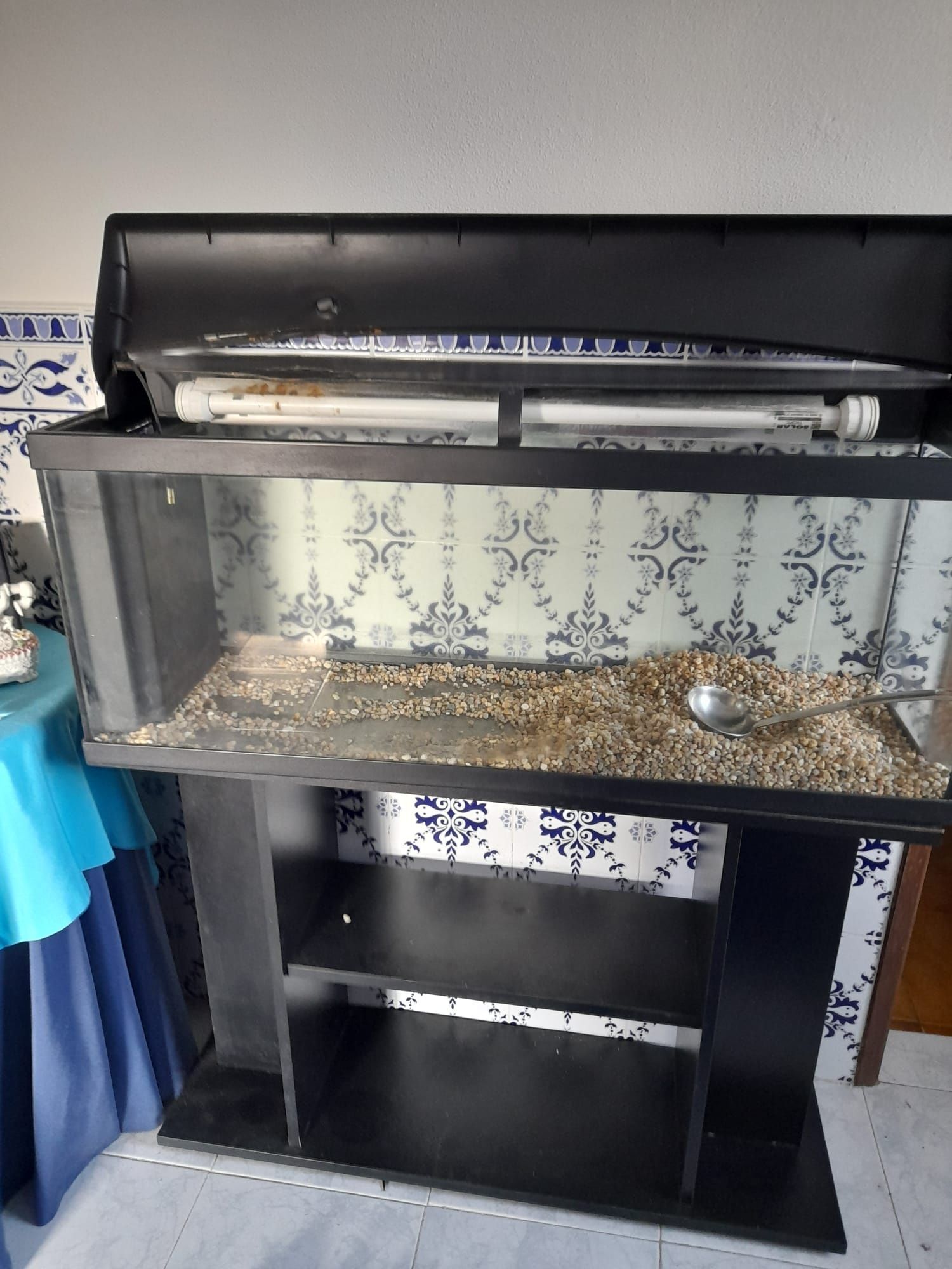 Colchão viscoelástico casal+aquário 100 litros