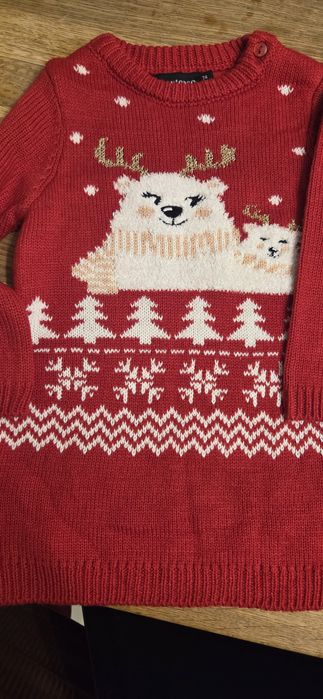 Świąteczna sukienka sweterek r74
