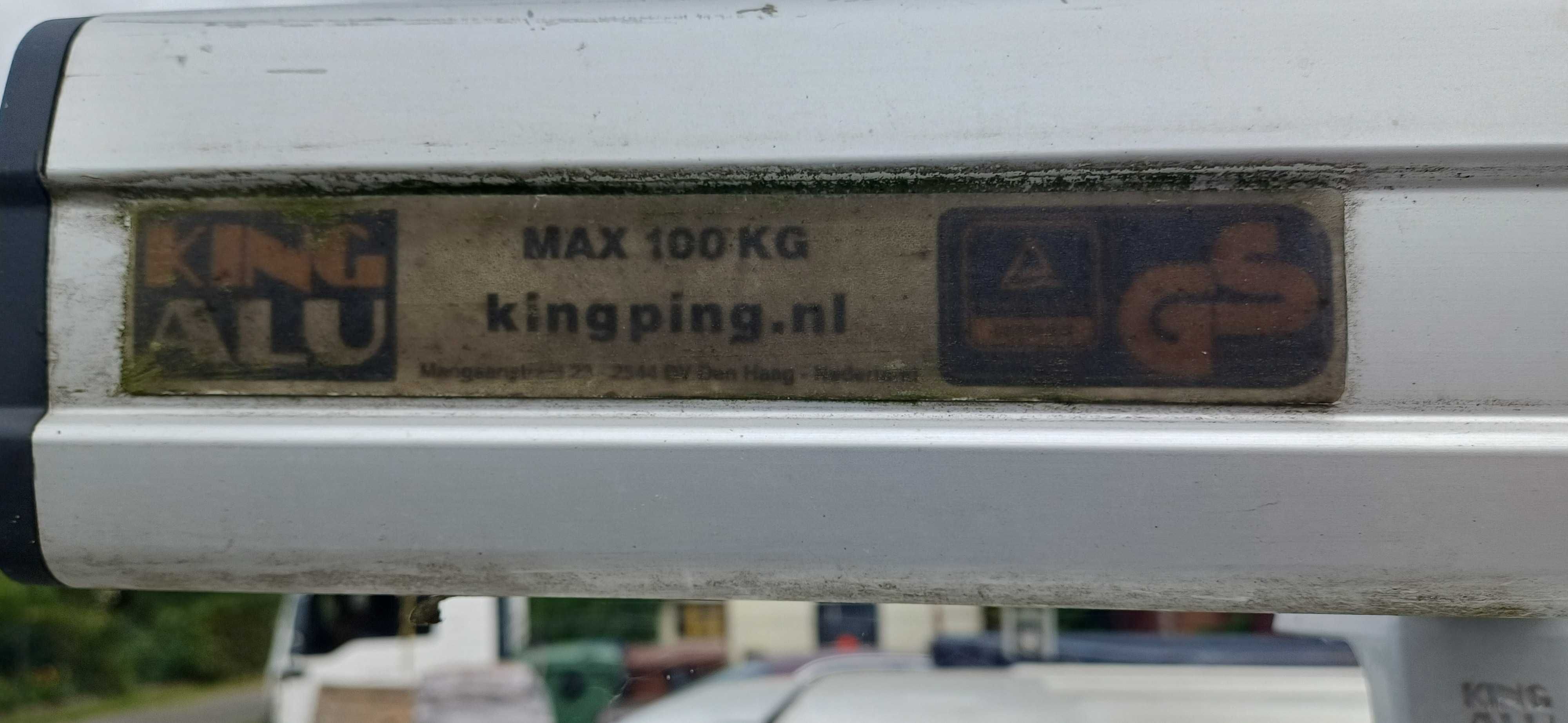 bagaznik dachowy platforma Fiat Doblo II KING ALU DO 100kg 230/140cm