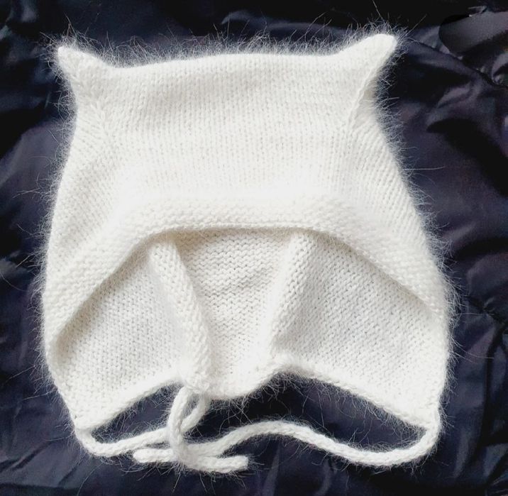 Чепчик,  котошапка,  чепчик з вушками!