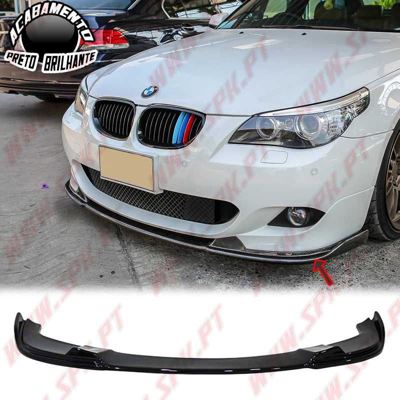 LIP SPOILER FRONTAL BMW E60 / E61 M (BLACK GLOSS) - Plástico ABS