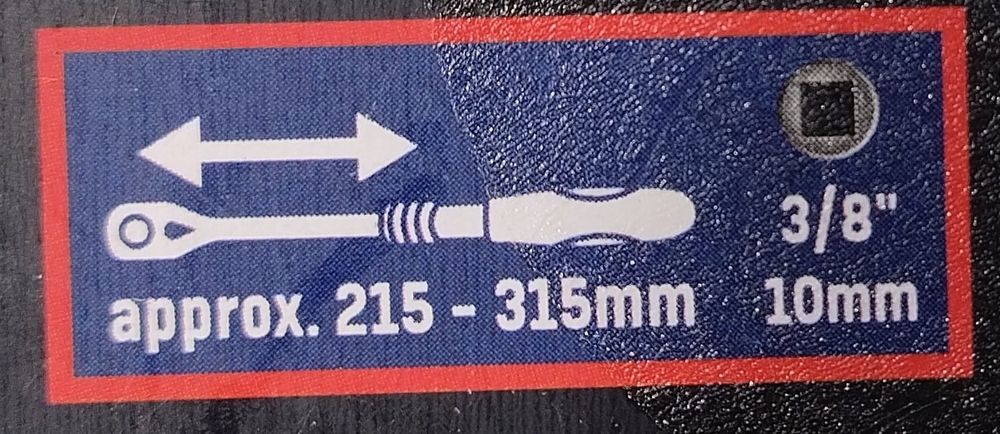 Grzechotka 3/8.  315mm Parkside