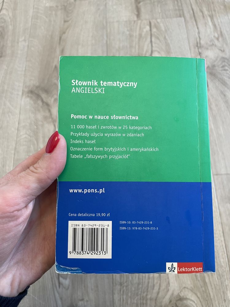 Pons słownik tematyczny angielski 11000 haseł i zwrotów
