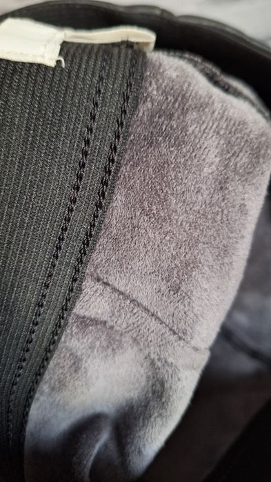 H&M czarne skórzane spodnie 36