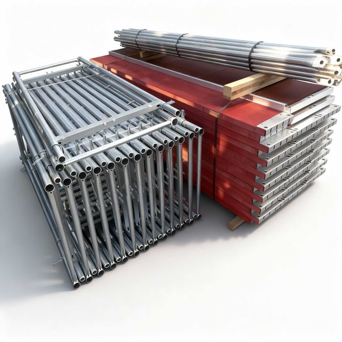 Rusztowanie ramowe systemowe plettac pletak 175 m2