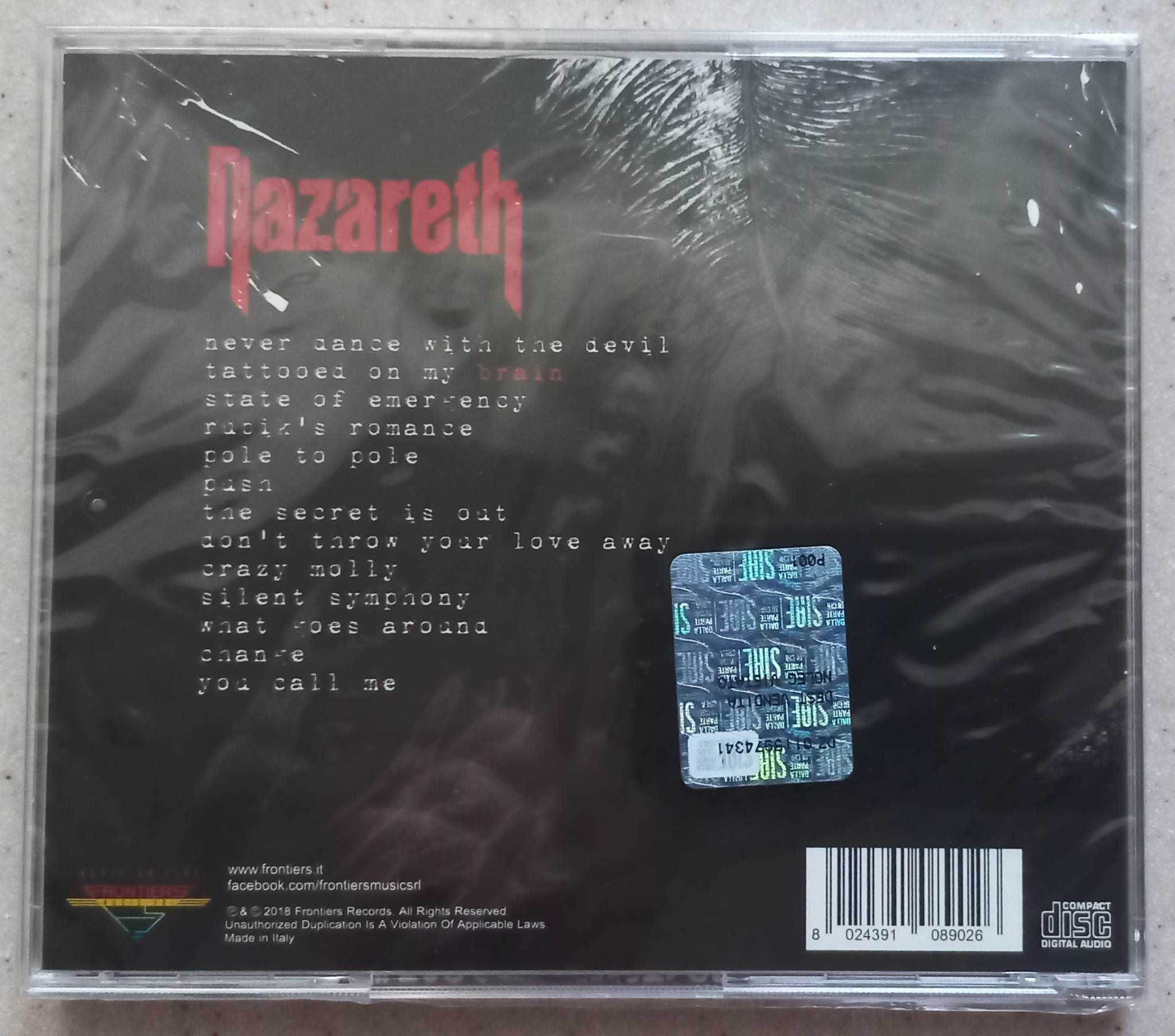 CD Nazareth – Tattooed On My Brain (2018).