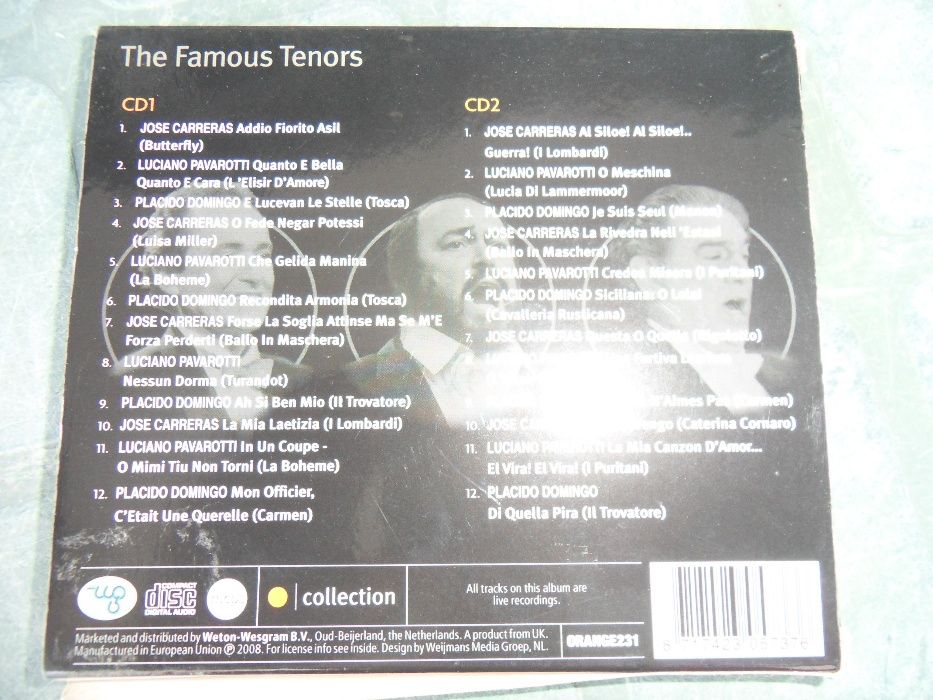 Duplo CD Grandes tenores