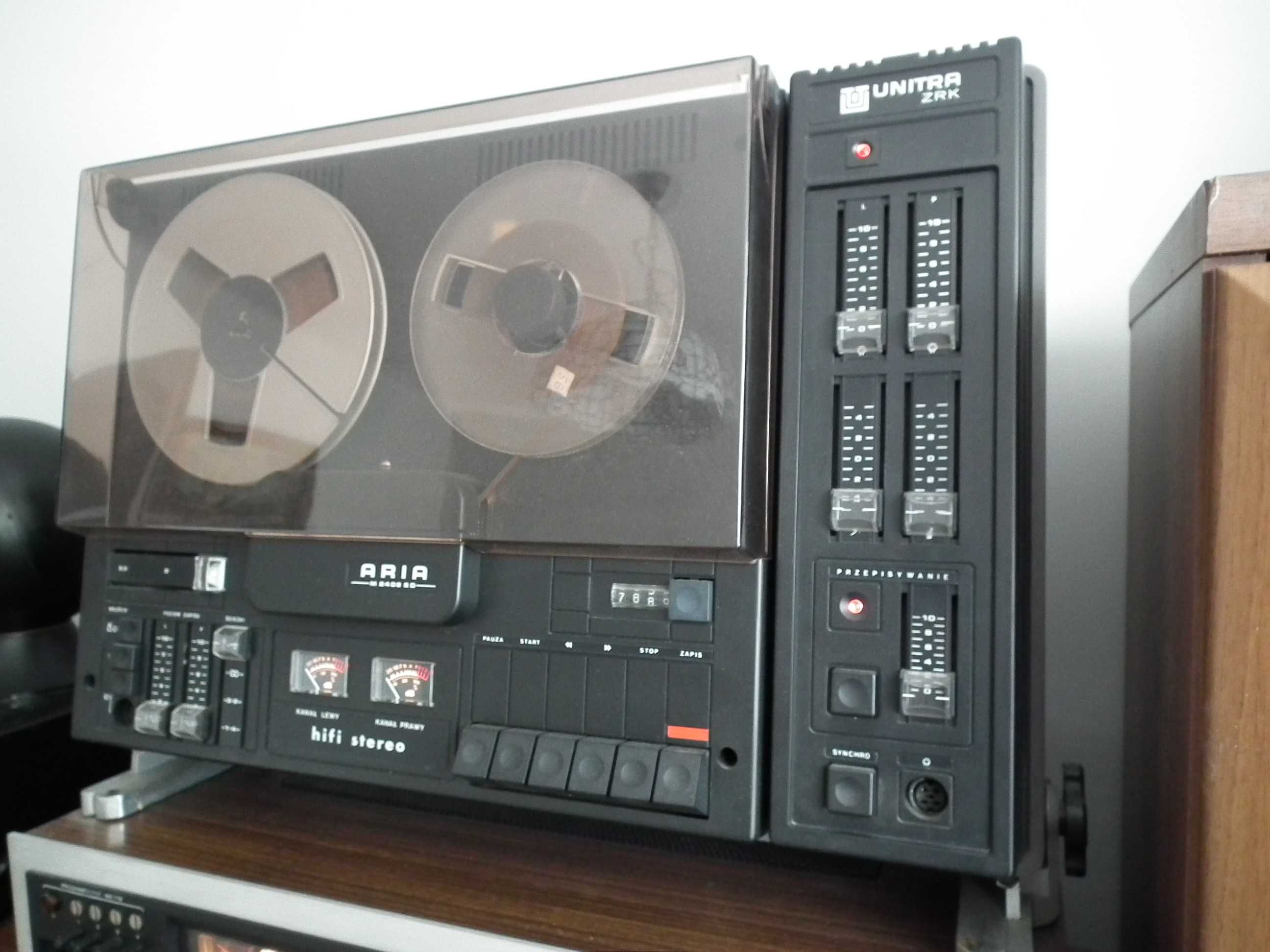 Amplituner Merkury Hi Fi  Magnetofon Aria  M2408 SD Hi Fi