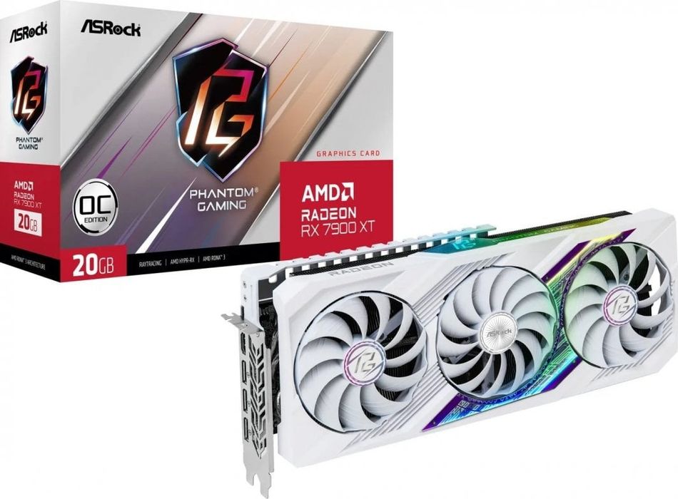 ASRock  RX 7900 XT Phantom Gaming OC 20GB Jak nowa 2 lata gwarancji